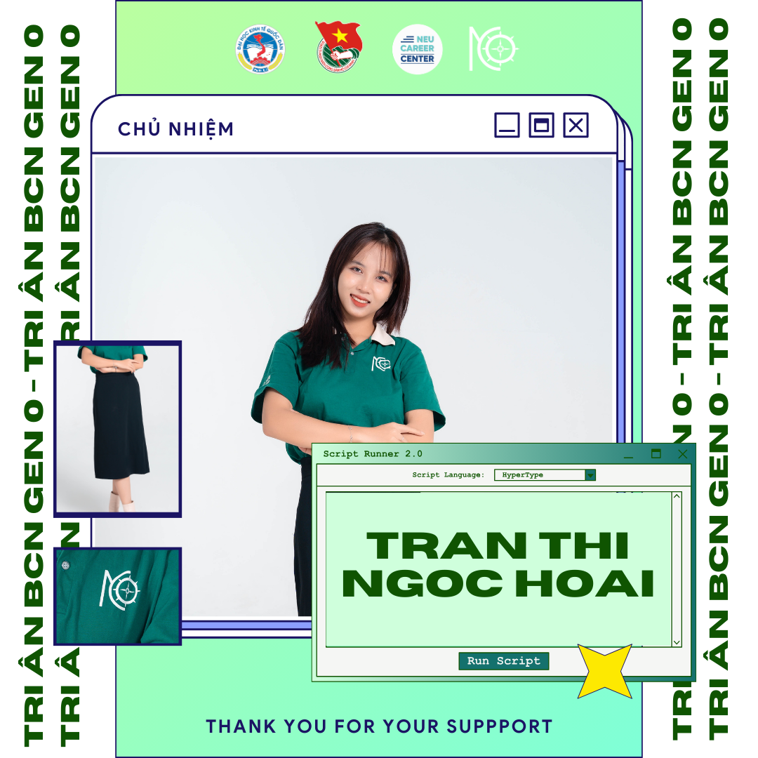 Chị Trần Thị Ngọc Hoài - Chủ nhiệm CLB Gen 0